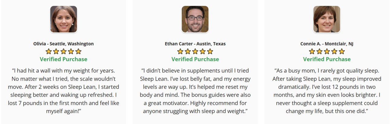 sleep lean  real customer reviews